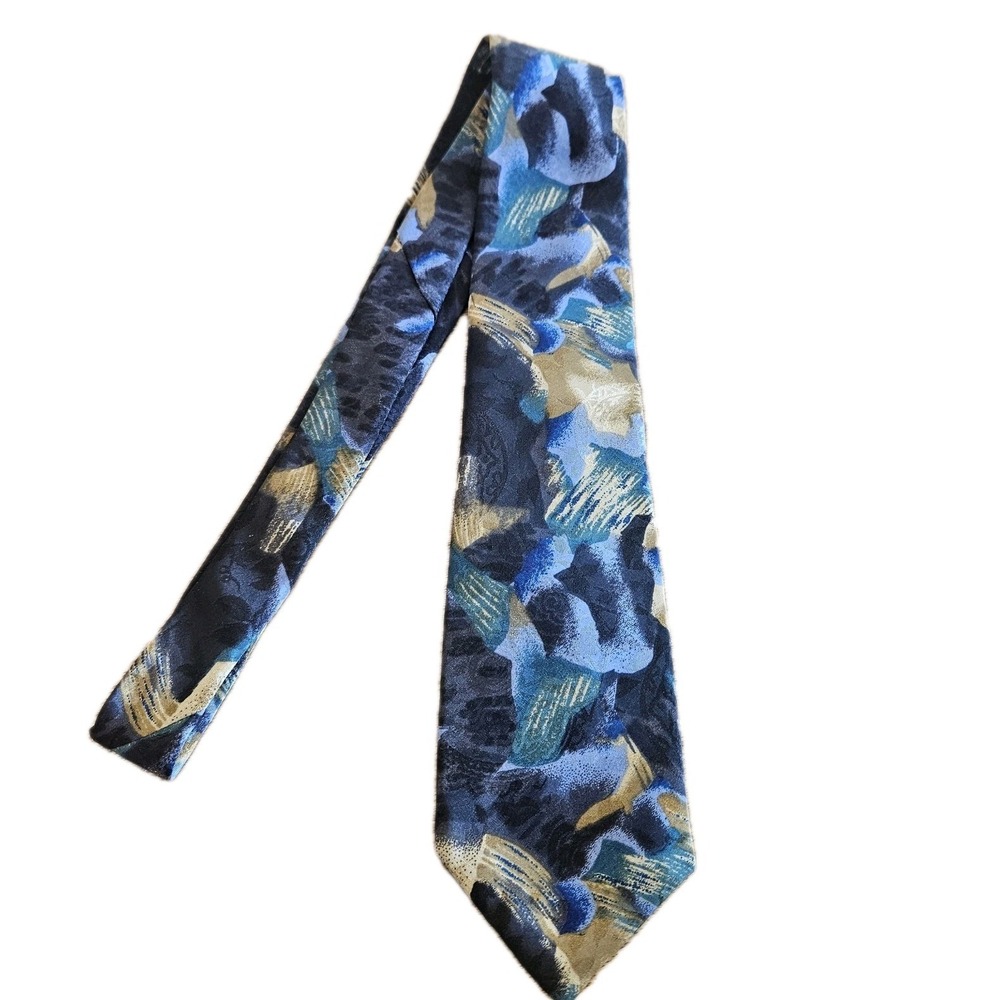 Windridge Mens Formal Necktie 56"Lx4"W Multicolor Neck Tie VTG
